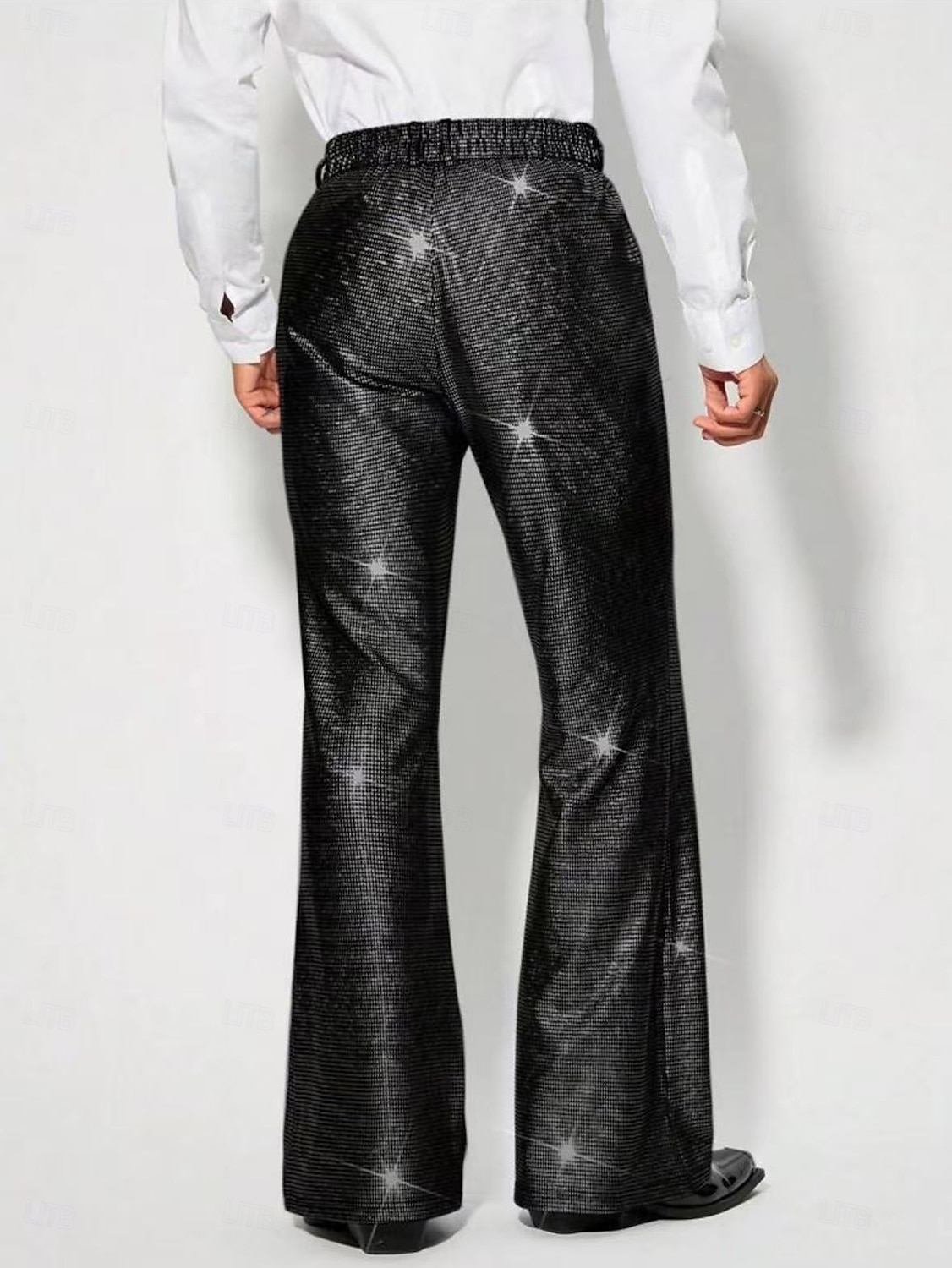 Retrò Vintage Anni '70 Anni '80 Pantaloni a zampa d'elefante Disco Vernice in lattice lucido Metallico Paillettes Per uomo Halloween Carnevale Parata dell'Orgoglio Mese dell'orgoglio Adulti Pantaloni del 2025 a $32.99 –P8