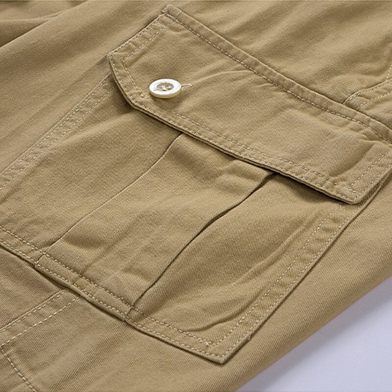 Per uomo Pantaloncini cargo Shorts Pantaloncini Estivi Multi-tasche Bottonato Tasca con Patta Semplice Comodità Indossabile Lunghezza al ginocchio All'aperto Sport Quotidiano Moda Casual Nero Blu del 2025 a $25.99 –P7