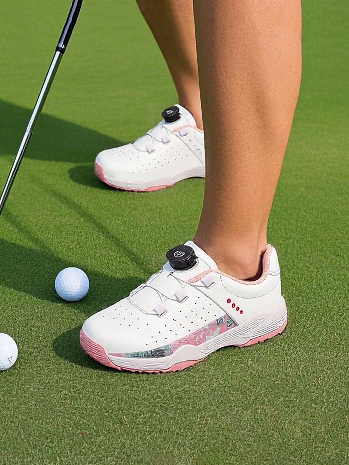 naisten suorituskykyiset golfkengät kellotaulujärjestelmällä | vedenpitävät luistamattomat urheilujalkineet naisille | kestävä ulkopohja ulkoranneille 2025 - $69.99 –P8