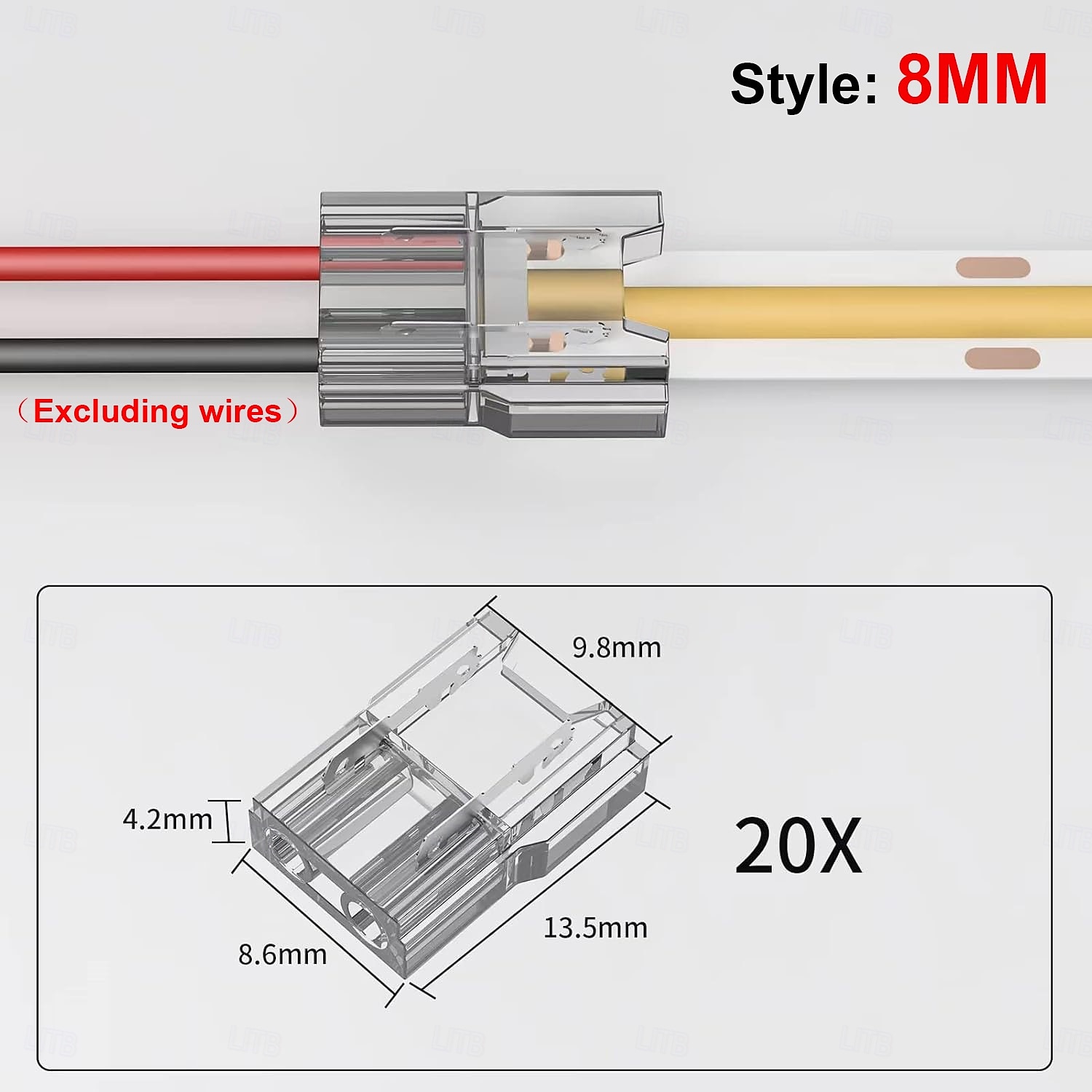COB LED Strip Connectors 10 PCS 20 PCS 5mm 8mm 10mm 2-pin LED Strip Connectors LED Tape Connectors Transparent Solderless no Dark Areas Suitable for LED Light Connectors DIY COB/SMD 2025 - $9.99 –P3
