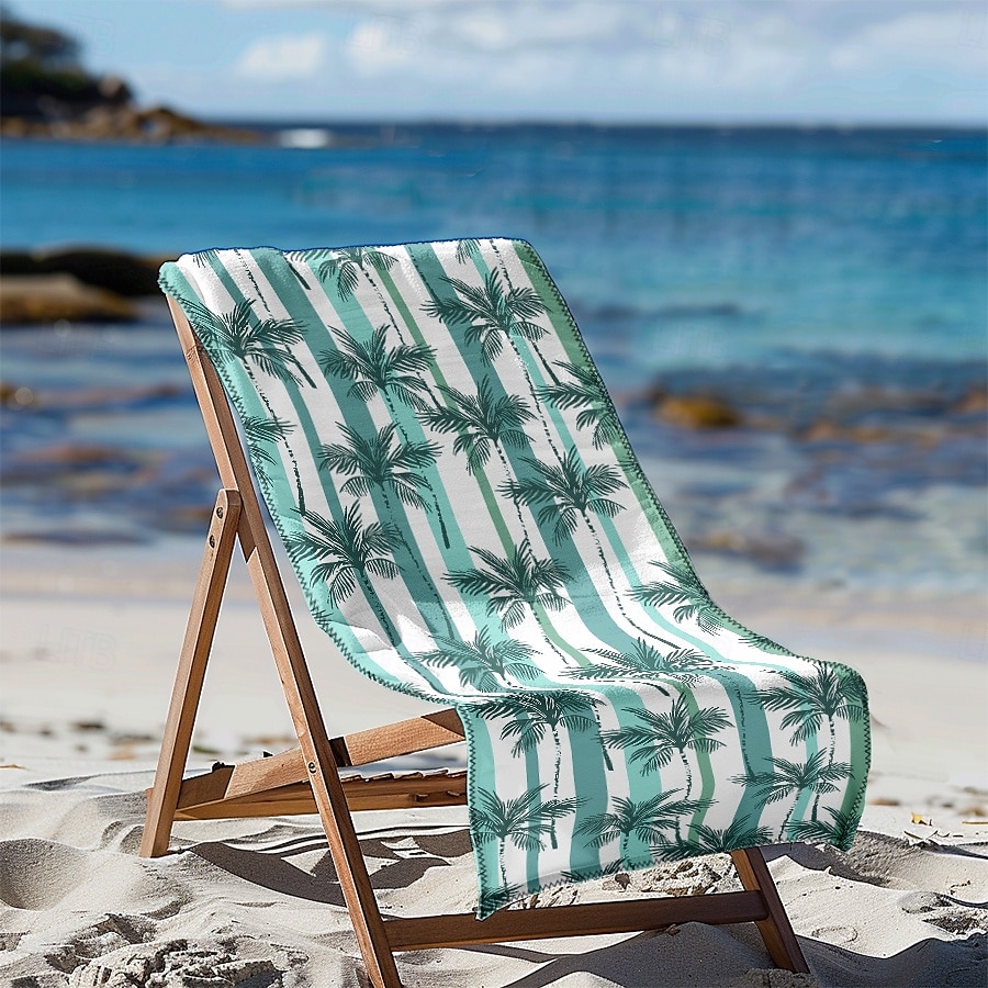 bedrucktes Strandtuch, leichte, schnelltrocknende, sandfreie Stranddecke, ideal für Reisen, den Pool und den Außenbereich 2025 - $10.99 –P3
