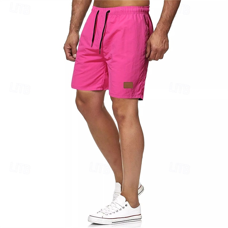 Per uomo Pantaloncini da mare Shorts Pantaloncini Estivi Pantaloncini casual Tasca Coulisse Elastico in vita Semplice Comodità Traspirante Corto All'aperto Vacanza Canotta sportiva Casual Nero Bianco del 2026 a $13.49 –P15