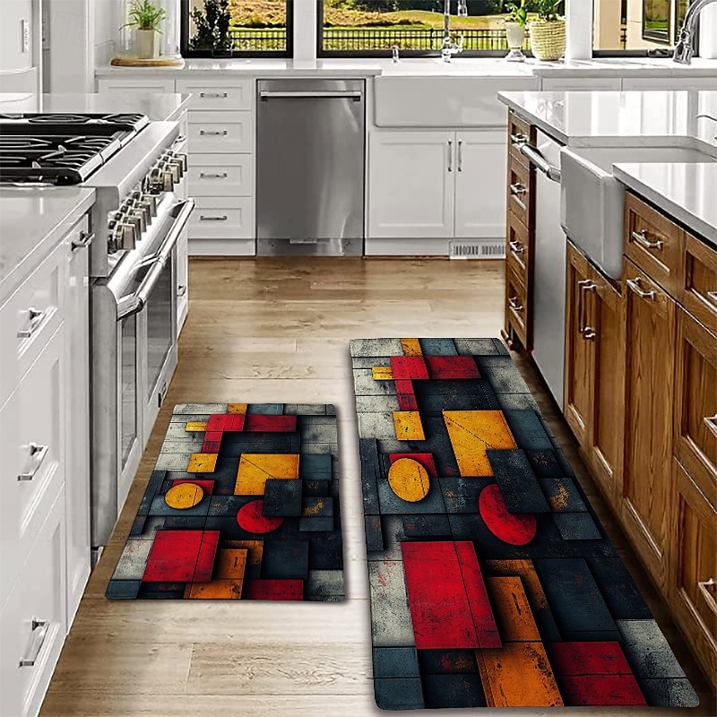textura de madeira tapete de cozinha corredor tapetes tapetes de área lavável para quarto sala de estar cozinha banheiro tapetes antiderrapantes de 2026 por $19.99 –P1