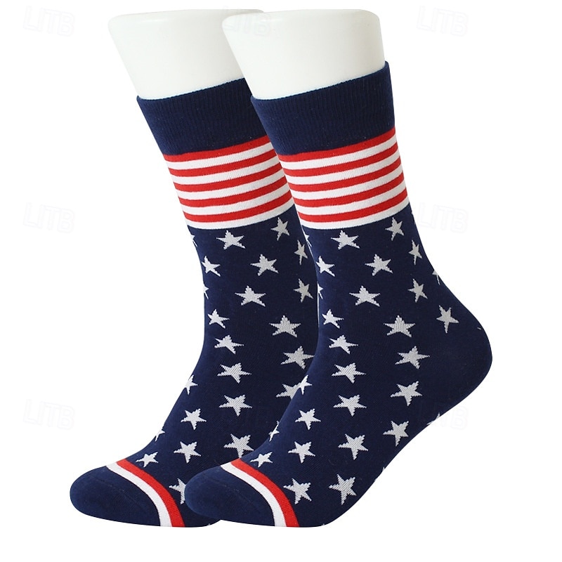 250e jubileum VS Sokken en kousen Amerikaanse Vlag Casual Volwassenen Voor heren Dames Vijfhonderdjarig jubileum Maskerade Onafhankelijkheidsdag Casual Festival Aankleden 2026 - $10.99 –P7