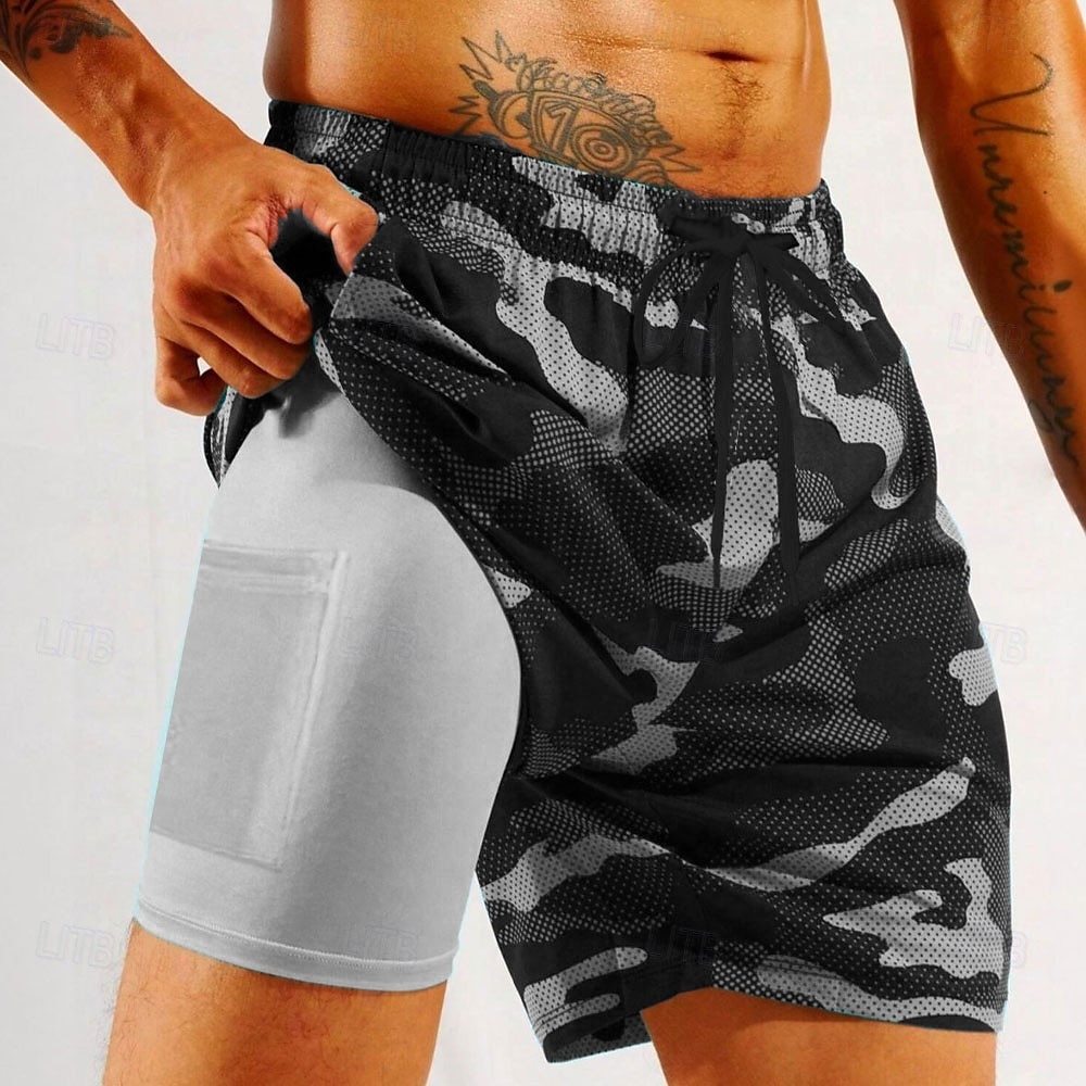 Per uomo Mimetico Pantaloncini foderati Pantaloncini da bagno 2 in 1 Pantaloncini da mare Misura del girovita medio Hawaiano Vacanza Ferie Abbigliamento mare Tasche Laterali Con Fodera a Compressione del 2025 a $21.99 –P5