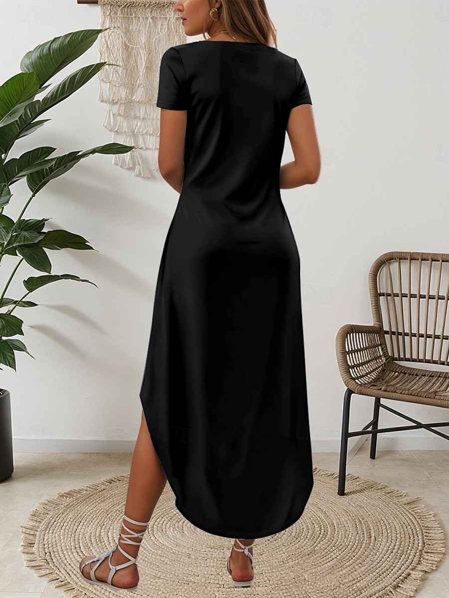 Femmes Robe Midi Robe T-Shirt Robe d'été Occasionnel Quotidien Coupe régulière Graphique Tribal Manche Courte Col ras du cou Blanche Bleu Violet Vert Été de 2025 ? $28.99 –P2
