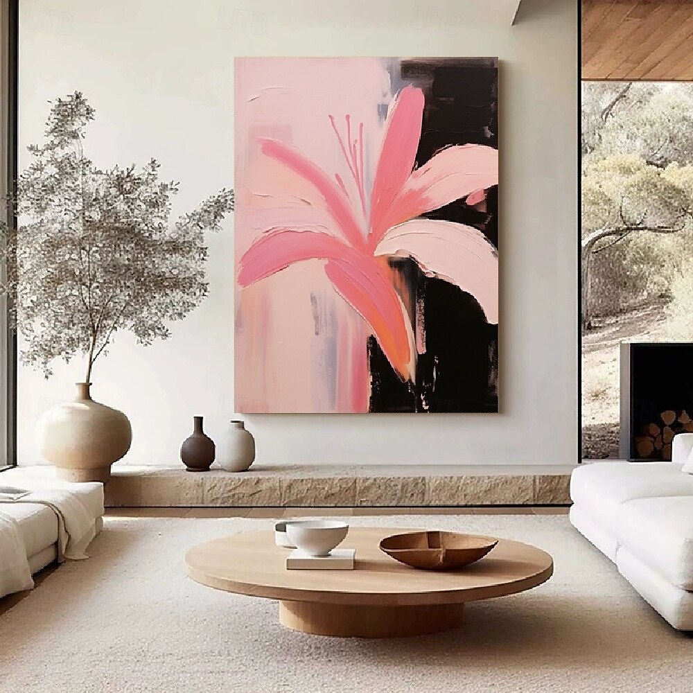 Peinture à l'huile peinte à la main, fleurs sauvages, texture 3D faite à la main, peinture de fleurs en fleurs, toile de très grande taille, peintures de fleurs, peintures de flore, art mural, art de 2025 ? $83.99 –P3