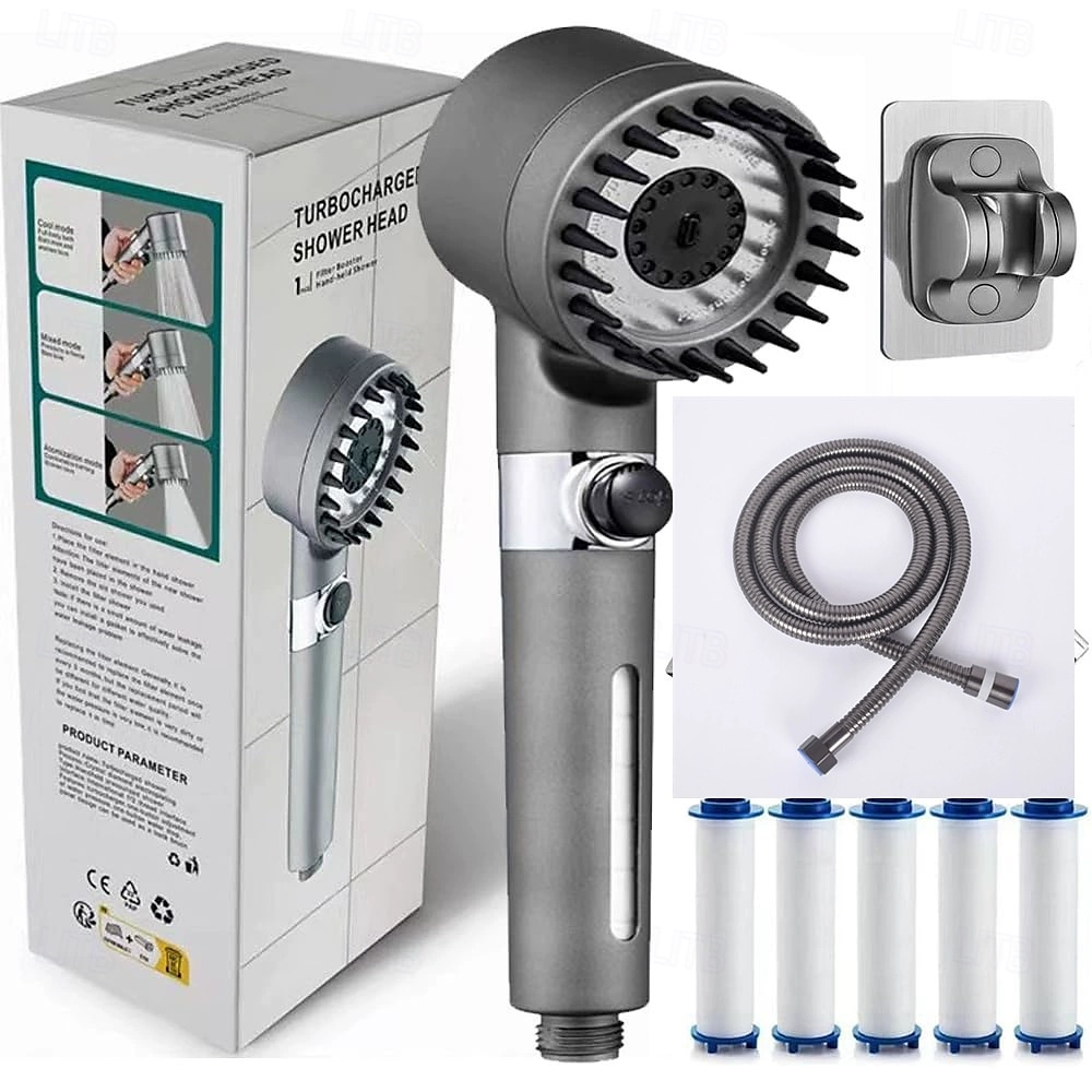 Ion Drops Filtered Showerhead with Hose, Filtered High Pressure Shower Heads with Handheld-Detachable Massage Shower Heads with Replacement-Cotton Filters 2025 - $29.3 –P8