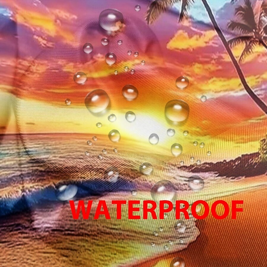 Waterproof Outdoor Curtain Privacy, Sliding Patio Curtain Drapes, Pergola Curtains Grommet 3D Ocean Beach Landscape For Gazebo, Balcony, Porch, Party, 1 Panel 2025 - $34.99 –P4