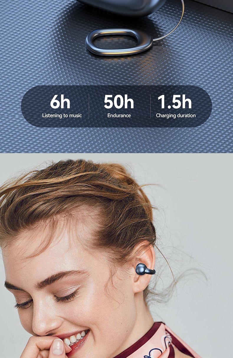 2025年 m55 真のワイヤレス ヘッドフォン TWS イヤフォン 耳掛け Bluetooth 5.3 充電ボックス付き 長時間バッテリー フィットネス用 コレクション – $31.99 –P9