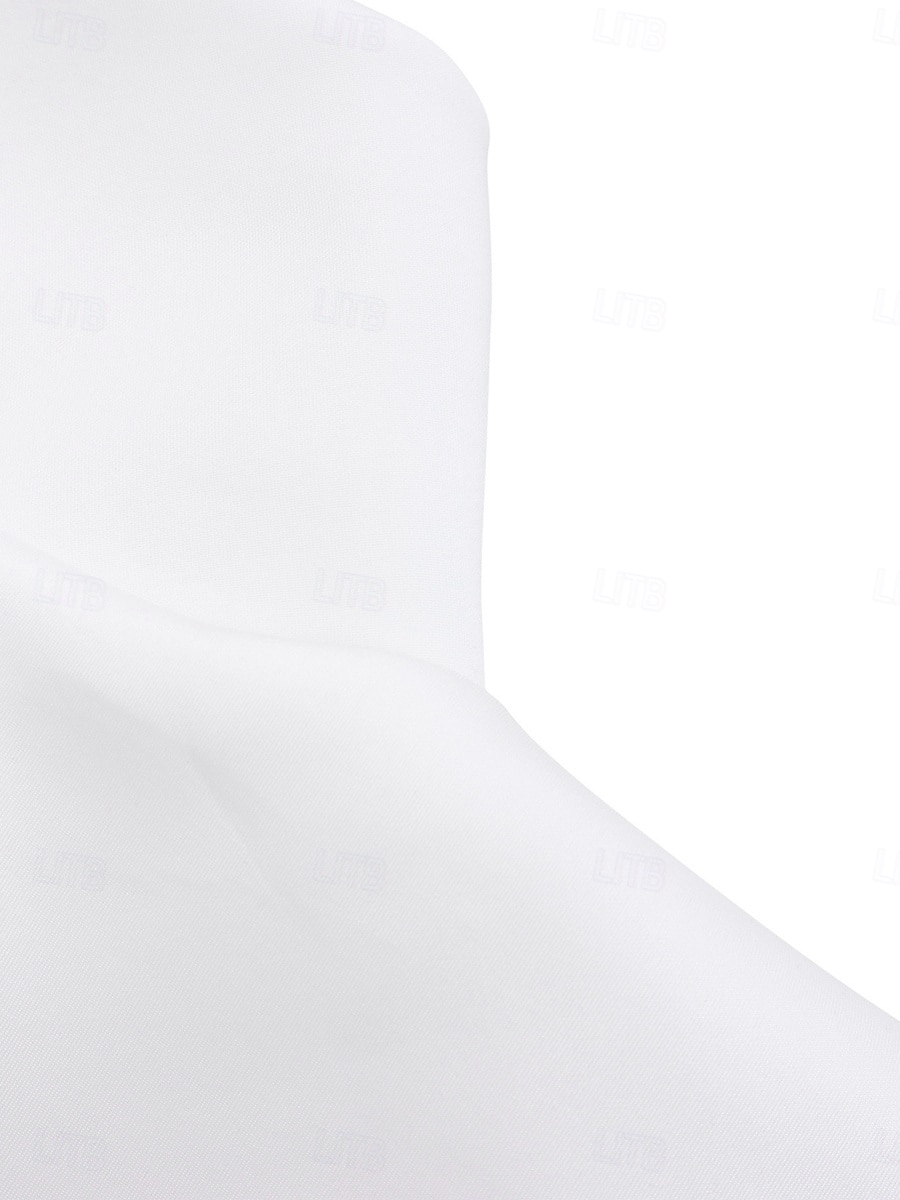 Pentru femei Rochii Midi Rochie teacă Rochie cu Volane Rochie cu umeri Petrecere cocktail Rochii Semi Formale Petrecere Fit regulat Simplu Fără manșon umăr rece Alb Mov Vară 2025 - $46.99 –P5