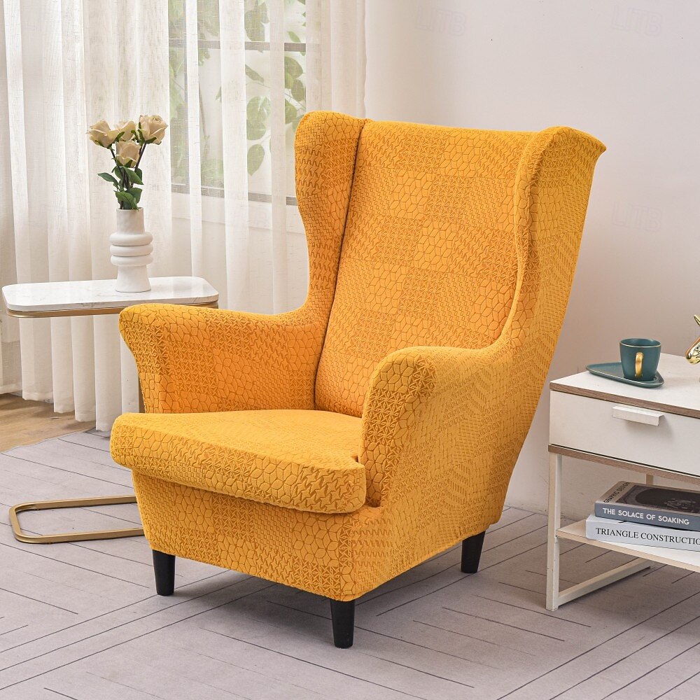 Copertura per poltrona a orecchioni Geometrico Stampato e jacquard Poliestere Copriletto del 2025 a $37.99 –P4