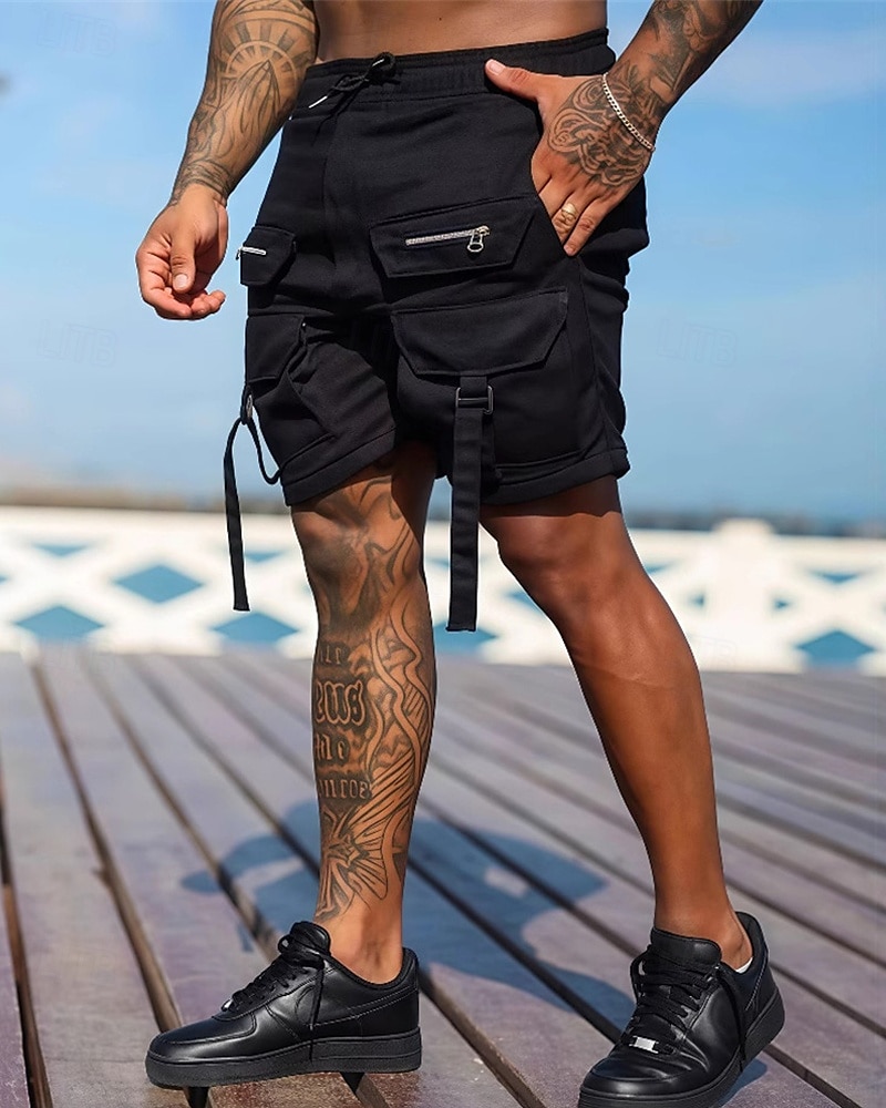 Per uomo Pantaloncini cargo Shorts Pantaloncini Estivi Coulisse Elastico in vita Multi-tasche Semplice Comodità Indossabile Lunghezza al ginocchio All'aperto Sport Quotidiano Moda Casual Nero Marrone del 2025 a $21.99 –P8
