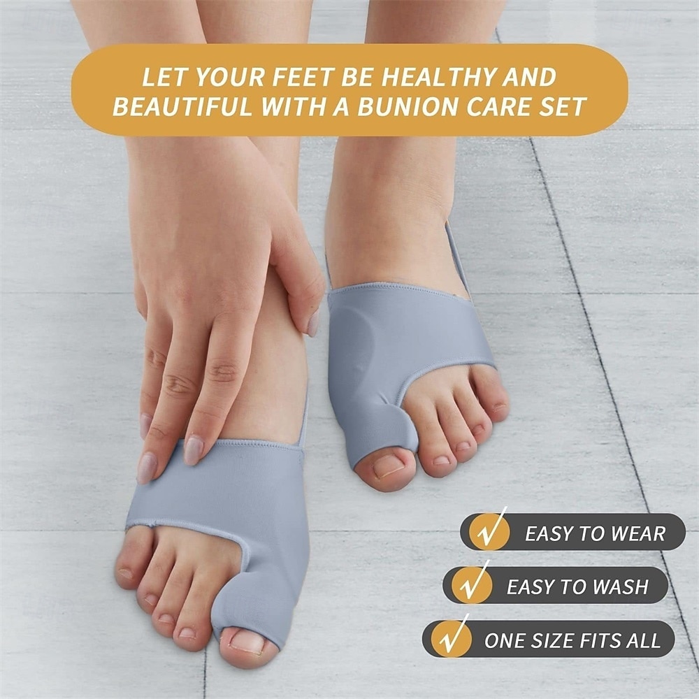 2Pcs Bunion Corrector for Women Men Big Toe Straightener Bunions Correction Women Men Bunion Splint Bunion Pads for Bunions Relief Hallux Valgus Pain Relief Comfortable Breathable for Day Night 2026 - $17.49 –P5