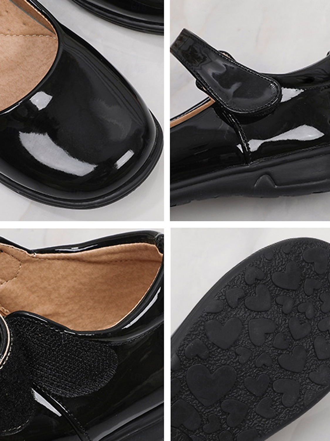 scarpe mary jane nere verniciate per bambine con cinturino a strappo – scarpe eleganti per la scuola elementare del 2026 a $34.99 –P2