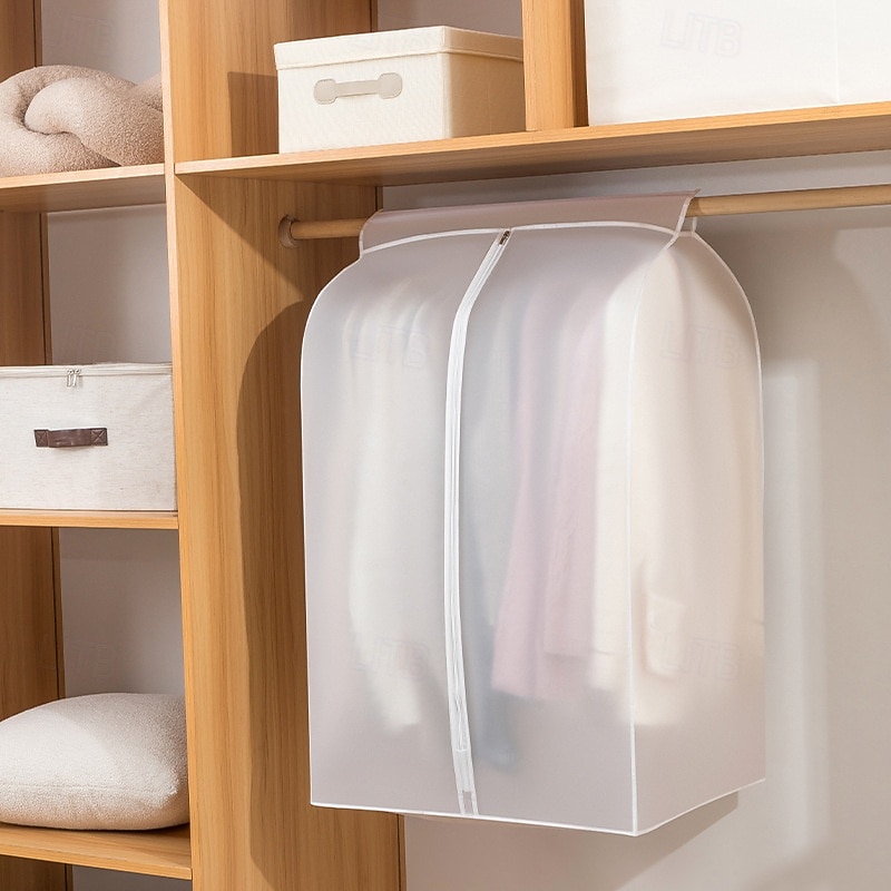 Чехол для одежды от пыли для вешалки, сумка для хранения одежды на молнии, прозрачный защитный чехол для вешалки, органайзер для шкафа с защитой от пыли 2025 - $11.49 –P9