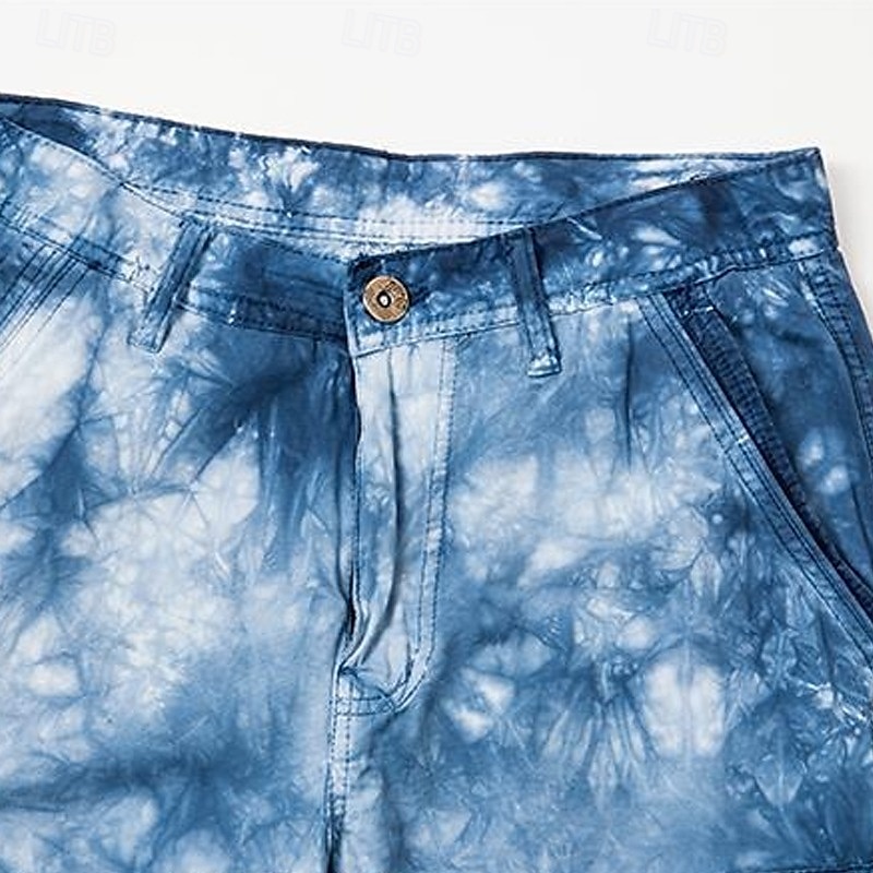 Men's Cargo Shorts Outdoor Shorts Camping Shorts Camo Shorts Hiking Shorts Multi Pocket Straight Leg Tie Dye Camouflage Moisture Wicking Wearable Knee Length Casual Daily Holiday Fashion Streetwear 2025 - $27.99 –P5