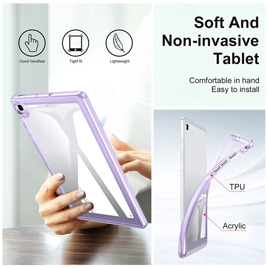 לוּחַ כיסויים מכסים ל עבור Samsung Galaxy Tab A9 8.7" S9 11 inch S9 Plus 12.4" S8 Plus 12.4'' S8 S7 Plus 12.4" S7 11'' A8 10.5'' A7 Lite 8.7'' A7 מגן גוף מלא עמיד בזעזועים שקוף TPU אקרילי 2025 - $22.99 –P6