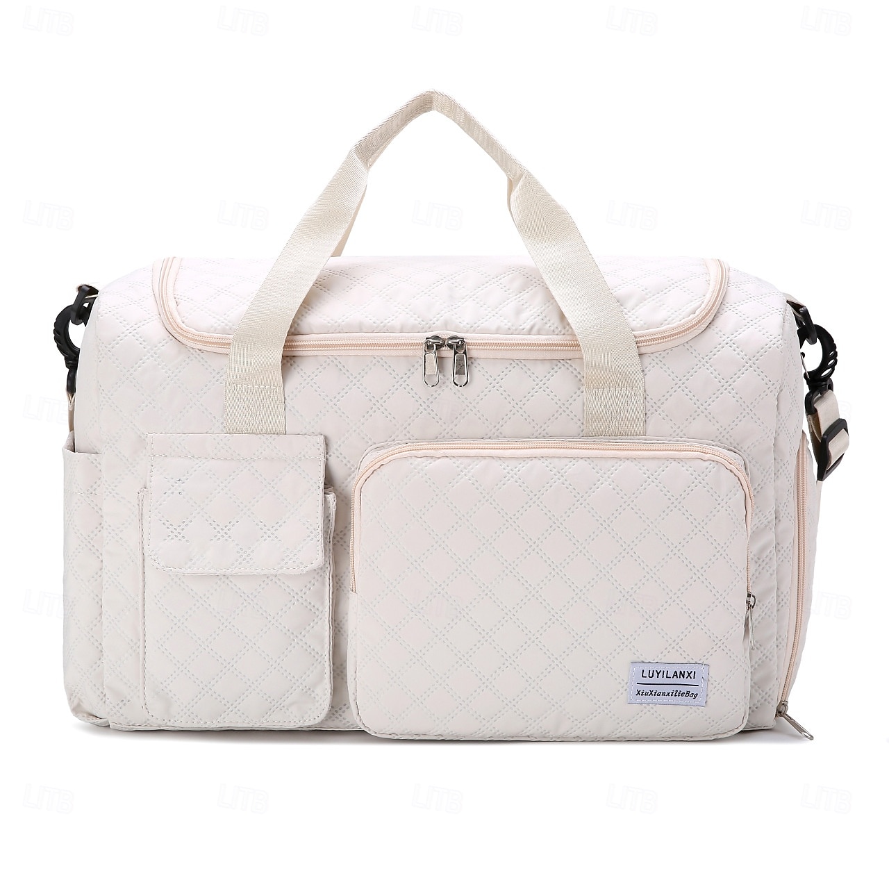 Sac de voyage week-end avec compartiment à chaussures, fourre-tout en tissu Oxford grande capacité avec fermeture éclair, sac à bandoulière matelassé pour ranger les vêtements, bagage de sport de nuit de 2026 ? $22.99 –P10