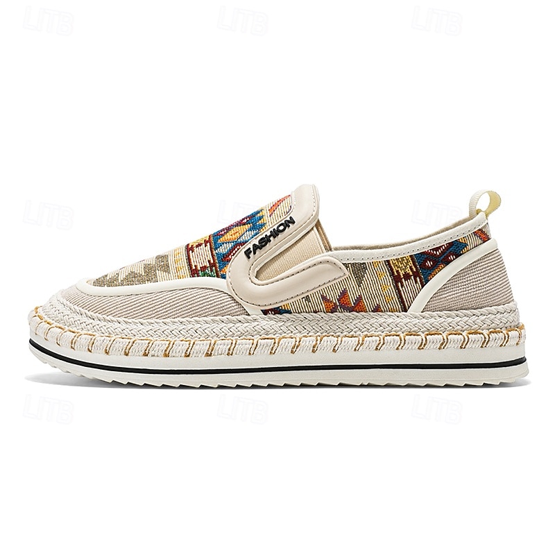 Men's Black and Red Slip-On Walking Shoes with Tribal Pattern – Comfortable and Stylish Sneakers for Casual and Outdoor Activities 2026 - $42.99 –P1