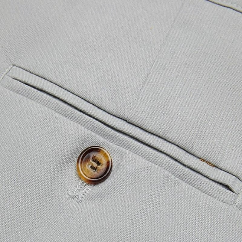 Per uomo Pantaloni di Lino Pantaloni Pantaloni Eleganti Pantaloni Estivi Pantaloni Larghi Tasca Frontale Gamba Dritta Semplice Comodità Traspirante Lunghezza intera Affari Quotidiano Ferie Vacanza del 2026 a $29.99 –P14