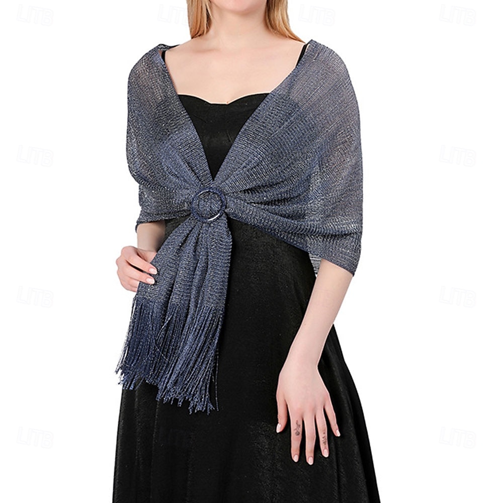 Châle élégant de protection solaire sans manches en polyester pour femmes avec couleur unie pour le mariage en été de 2025 ? $20.99 –P12