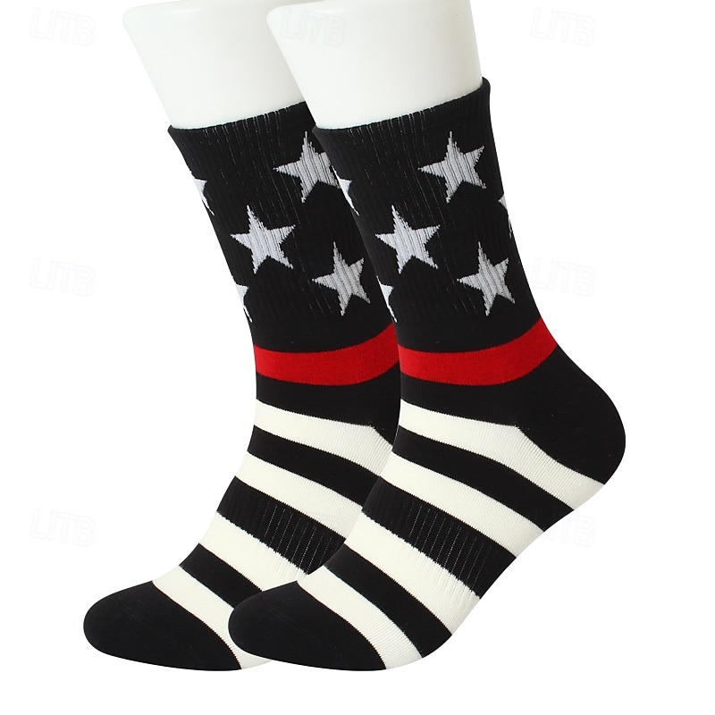 250e jubileum VS Sokken en kousen Amerikaanse Vlag Casual Volwassenen Voor heren Dames Vijfhonderdjarig jubileum Maskerade Onafhankelijkheidsdag Casual Festival Aankleden 2026 - $10.99 –P8