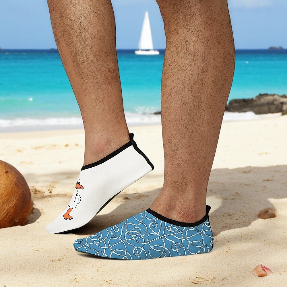 Calzini da acqua ad asciugatura rapida con stampe nautiche e cartoni animati da uomo – scarpe da spiaggia leggere | scarpe da surf a piedi nudi antiscivolo per nuoto, yoga e piscina del 2026 a $19.99 –P4