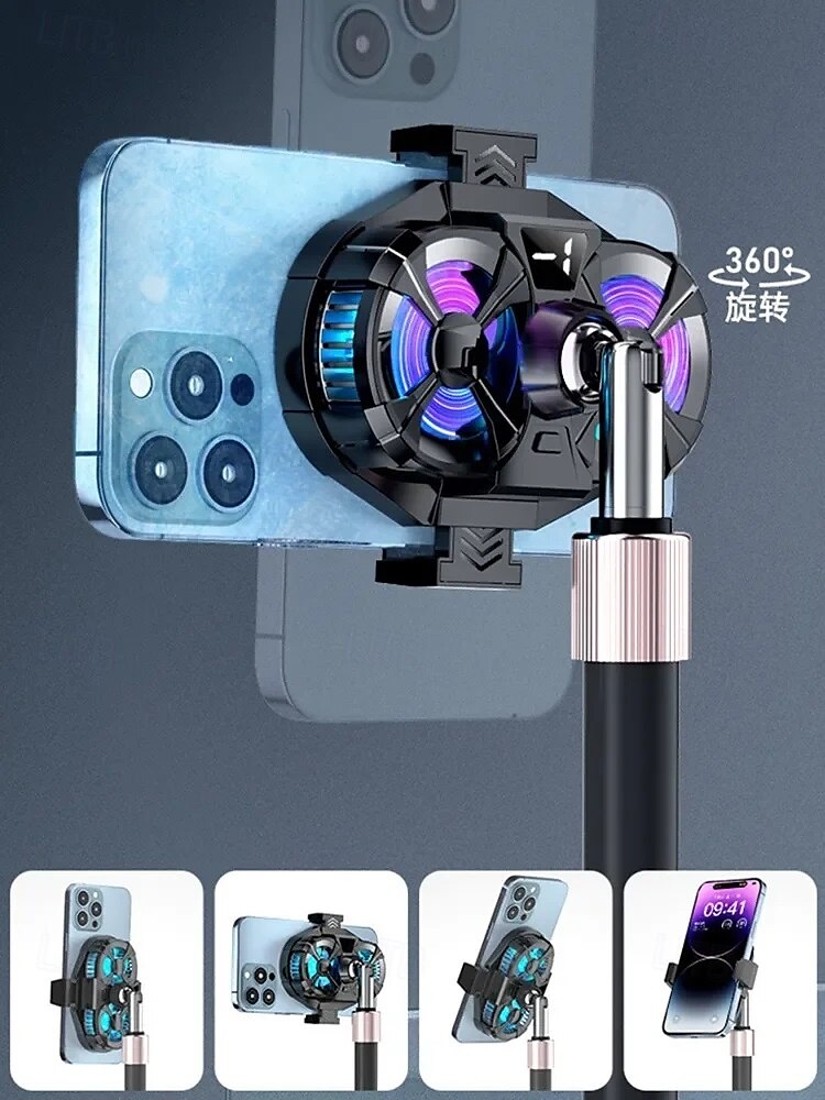 SL07 Mobile Phone Cooler 3 Gears Adjustable Semiconductor Cooling Fan Radiator for IPhone Android PUBG Live Streaming Heat Sink 2025 - $37.99 –P6