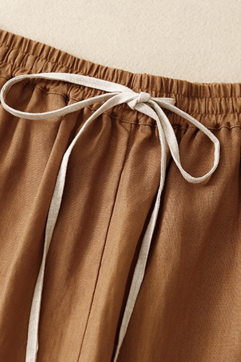 Pentru femei Pantaloni scurți din bumbac in Pantaloni Scurți Pantaloni Șic Stradă Casual Scurt Natural Simplu Buzunar Design Elastic cu Cordon Confortabil Exterior Comfortabil Stradă Casul / Zilnic 2025 - $21.99 –P8