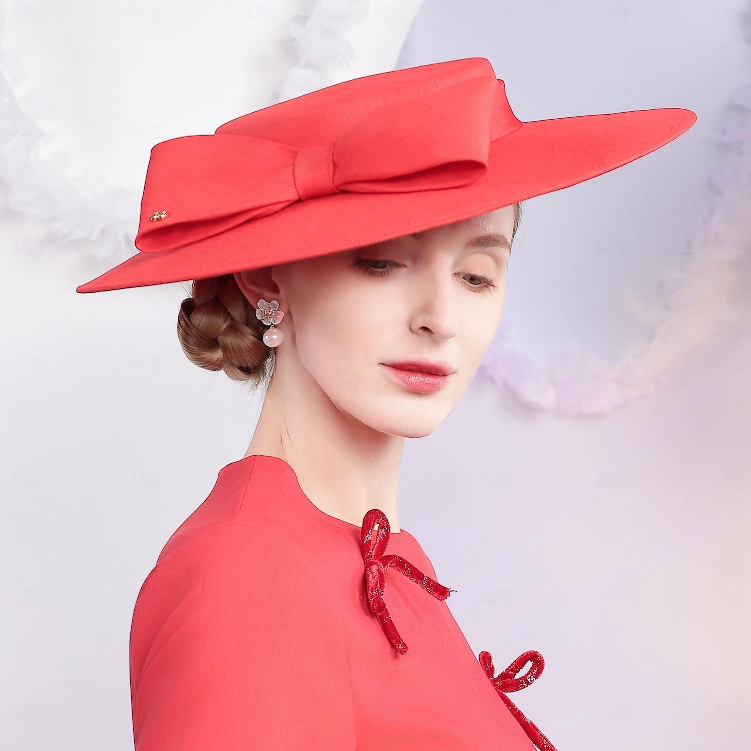 Elegant Sweet Flax Hats with Bowknot / Party / Evening Headpiece/ Office & Career / Graduation / Congratulations / Anniversary / Back To School / Outdoor / Carnival Hats Race Day Dress 2025 - $81.99 –P14