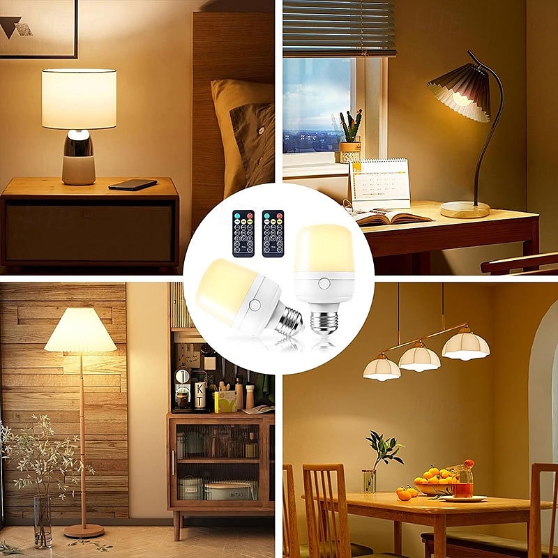 1 Stück E27 Lampenkopf zum Aufladen, magnetisch, kleines Nachtlicht, abnehmbare Fernbedienung, Nachttischlampe, Wandleuchte, einstellbare Dimmzeit, Typ-C-Schnittstelle 2025 - $17.99 –P7