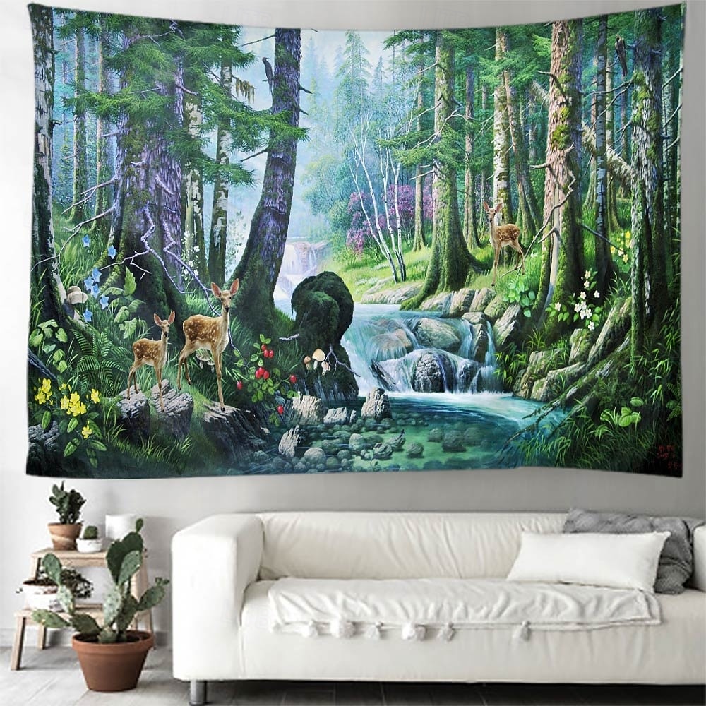 Plant and animal landscapes Tapestry Mural Decor Photograph Backdrop Blanket Curtain Home Bedroom Living Room Decoration 2025 - $13.99 –P7