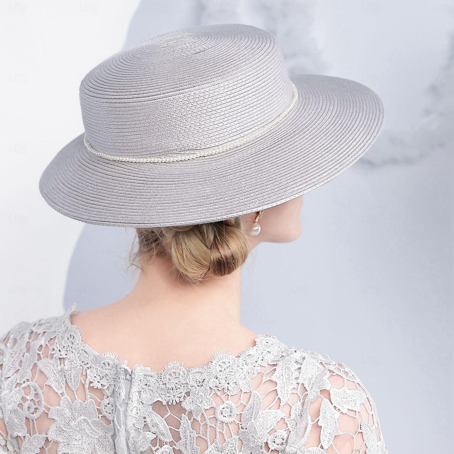 Sombreros Fibra Bombín / Sombrero Cloché Sombrero de copa Sombrero para el sol Boda Fiesta de Té Elegante Boda Con Detalles con Perlas Celada Sombreros 2026 - $45.99 –P5