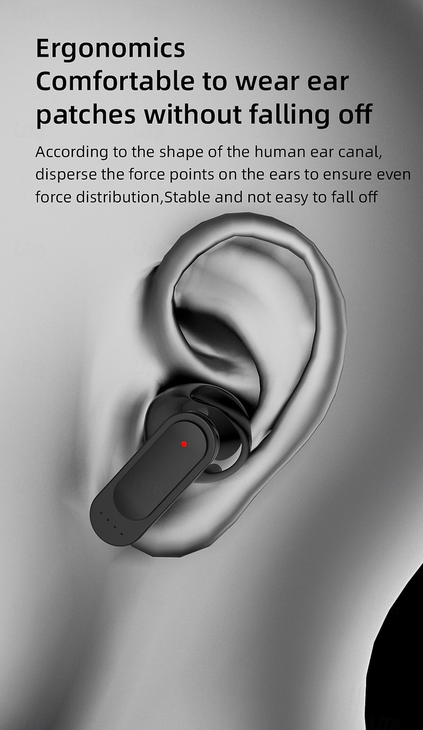 Max 60 Gaming In-Ear Headset Bluetooth 5.3 Ergonomic Design Stereo Surround Sound for Fitness & Mobile Phones 2025 - $31.99 –P8