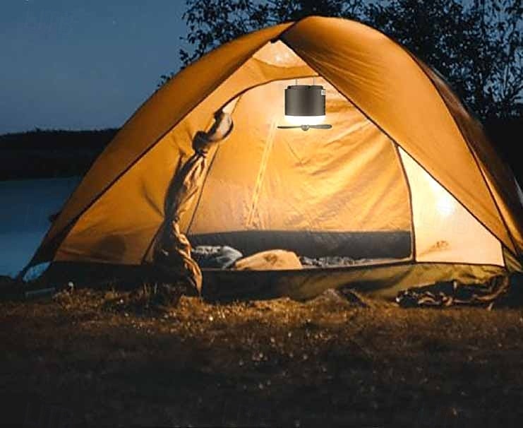 1 st utomhus campingljus fläkt multifunktionsspray fyra växlar dimmer två växlar dimning usb laddningsupphängningskrok 2025 - $18.99 –P5