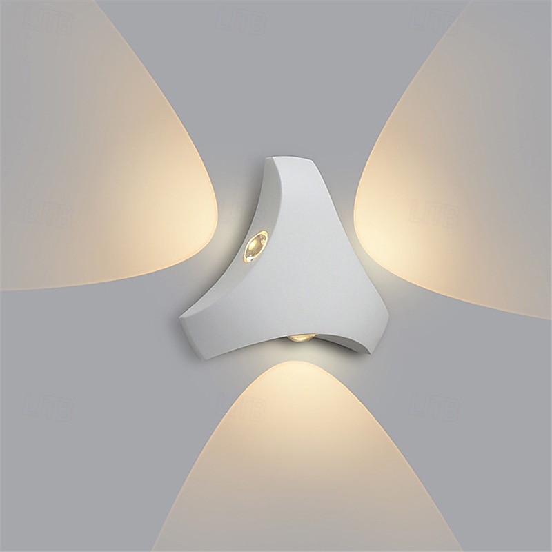 Aplique de pared para exterior con sensor de movimiento, ajustable, impermeable, IP65, iluminación de pared, aplique LED de aluminio para exterior, para interior, exterior, patio, porche, 110-240 V 2025 - $61.99 –P2