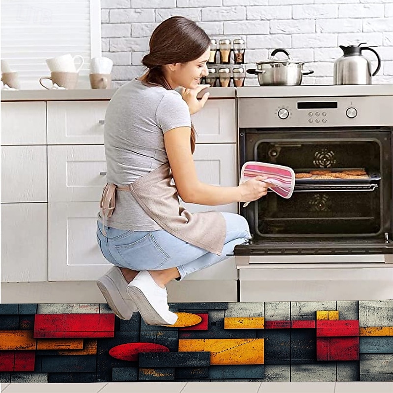 textura de madeira tapete de cozinha corredor tapetes tapetes de área lavável para quarto sala de estar cozinha banheiro tapetes antiderrapantes de 2026 por $19.99 –P3