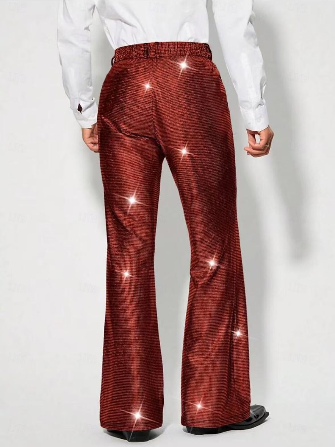 Retrò Vintage Anni '70 Anni '80 Pantaloni a zampa d'elefante Disco Vernice in lattice lucido Metallico Paillettes Per uomo Halloween Carnevale Parata dell'Orgoglio Mese dell'orgoglio Adulti Pantaloni del 2025 a $32.99 –P11