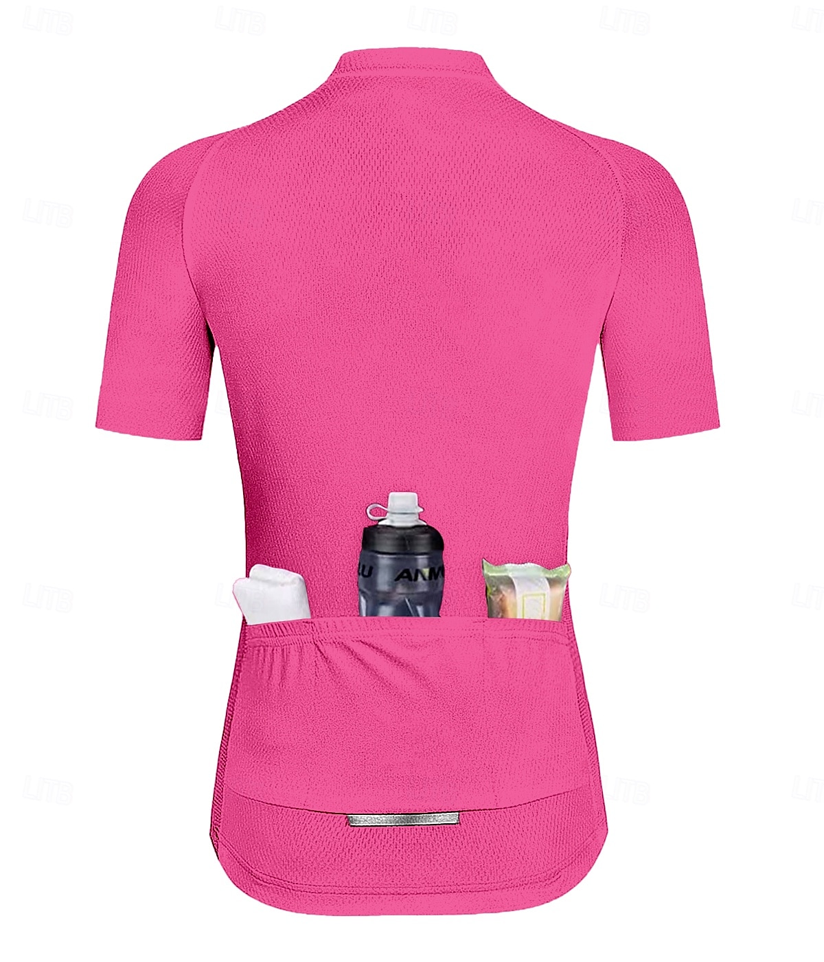 Femmes Maillot de cyclisme Couleur Unie Graphique Manche Courte Cyclisme Maillot Top avec 3 poches arrière Écran solaire Résistant aux UV Séchage Rapide Bandes réfléchissantes Des sports Vert forêt de 2025 ? $28.99 –P2