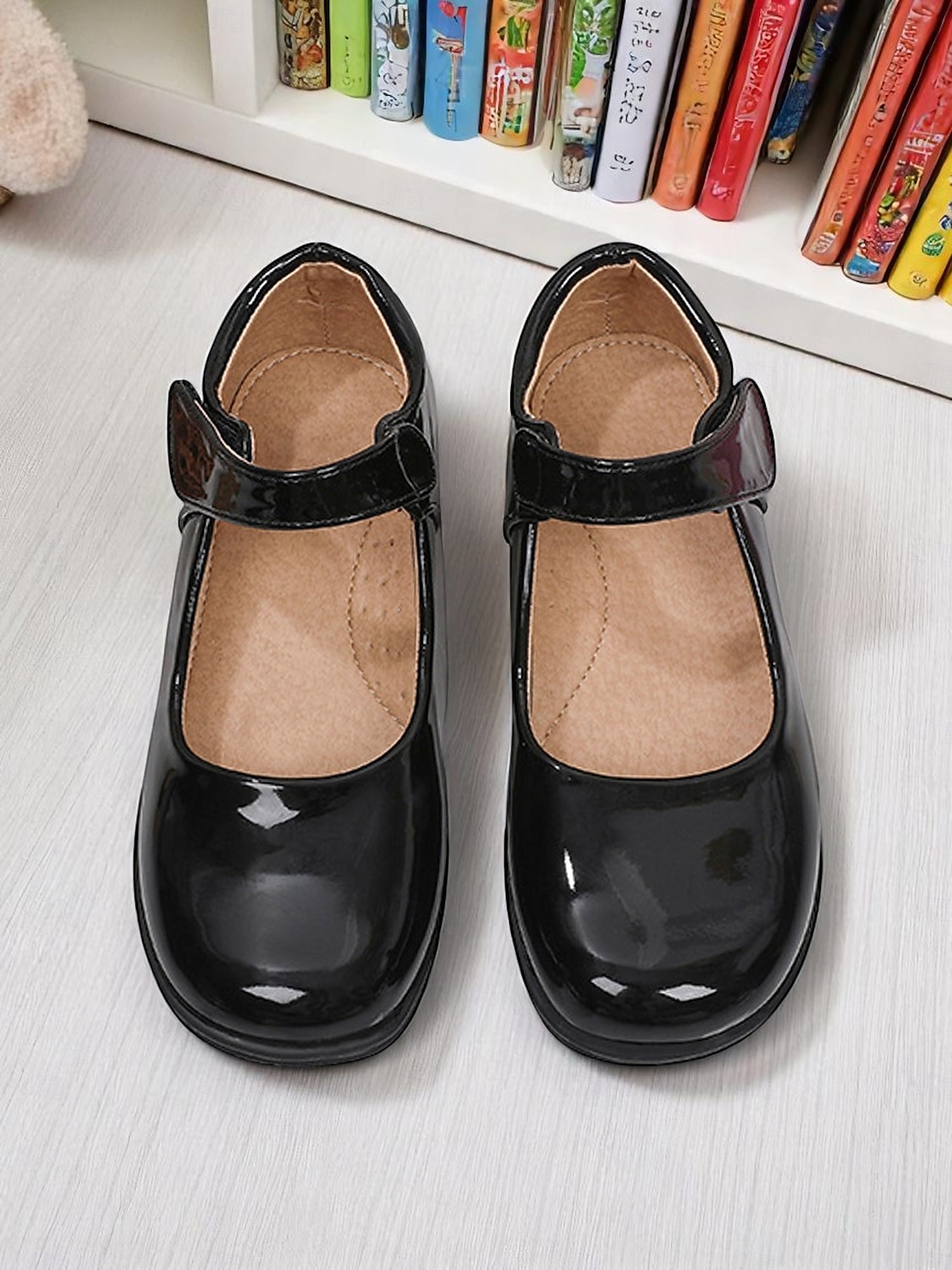 scarpe mary jane nere verniciate per bambine con cinturino a strappo – scarpe eleganti per la scuola elementare del 2026 a $34.99 –P3
