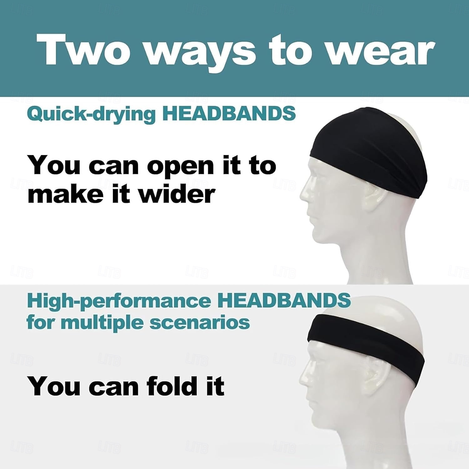 Sweat Sports Headbands for Men Women for Golf, Skiing,Tennis, Gym, Camping, Running, Cycling, Moisture Wicking Workout Headband 2026 - $11.49 –P3
