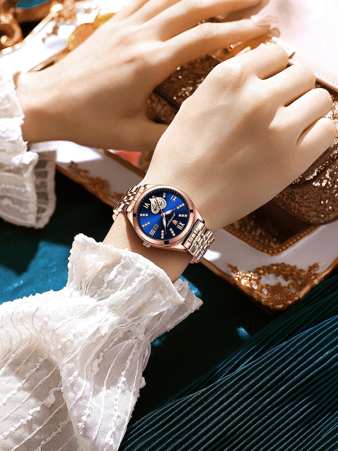 Women Quartz Watch Wrist Watch Retro Vintage Luminous Calendar Waterproof Stainless Steel Strap Watch 2025 - $38.99 –P12