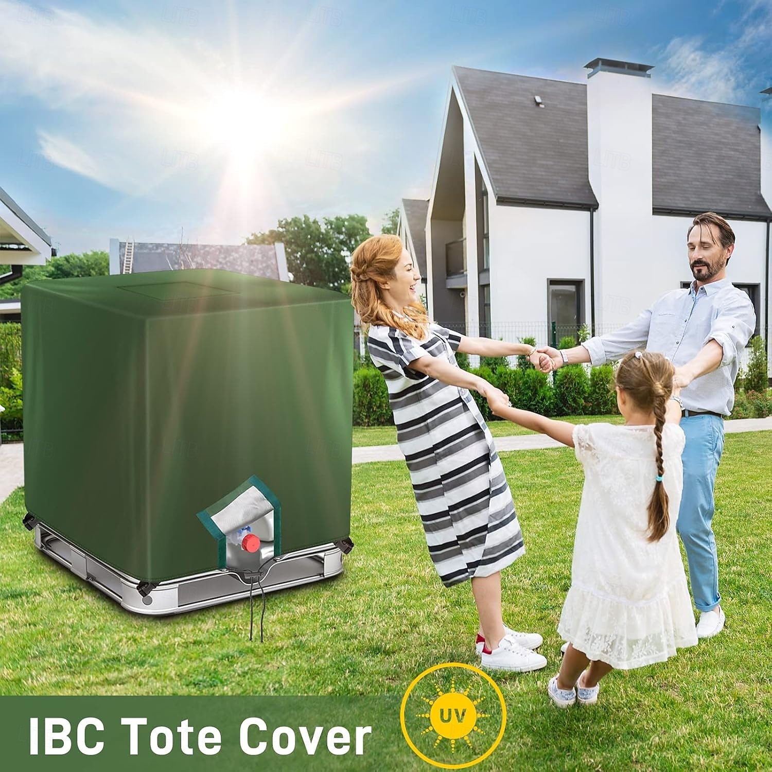 IBC Tote Cover for 1000l 275 Gallon Tote Cover Sunshade Water Proof Protective Hood 1000l, 210D/420D Waterproof Water Tank Cover Protective Cover 2026 - $27.99 –P5