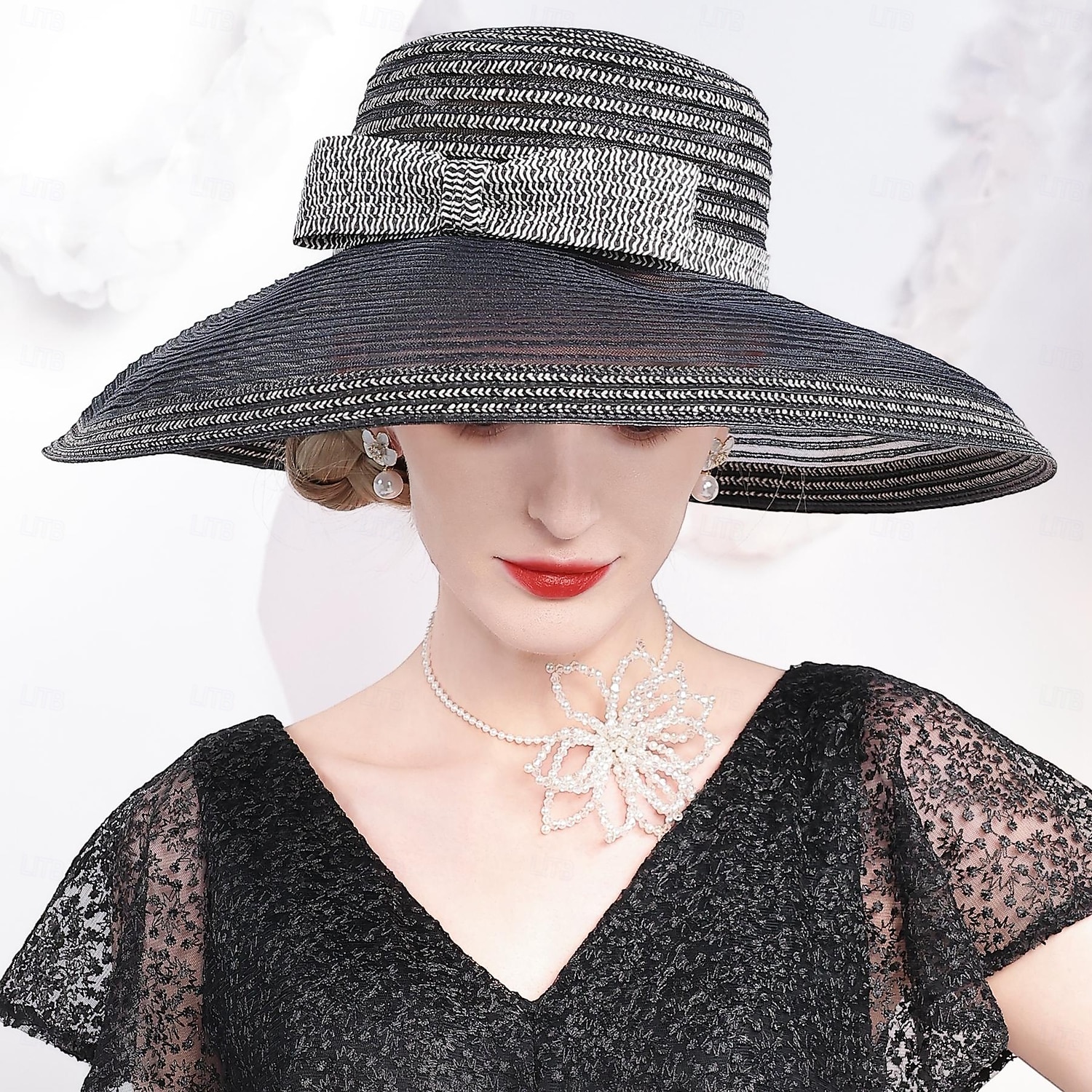 Hatter Fiber Bowlerhatter Bøttehatt Solhatt Ferie Te Fest Elegant Bryllup Med Sløyfe Tvinning Hodeplagg Hodeplagg 2026 - $45.99 –P10