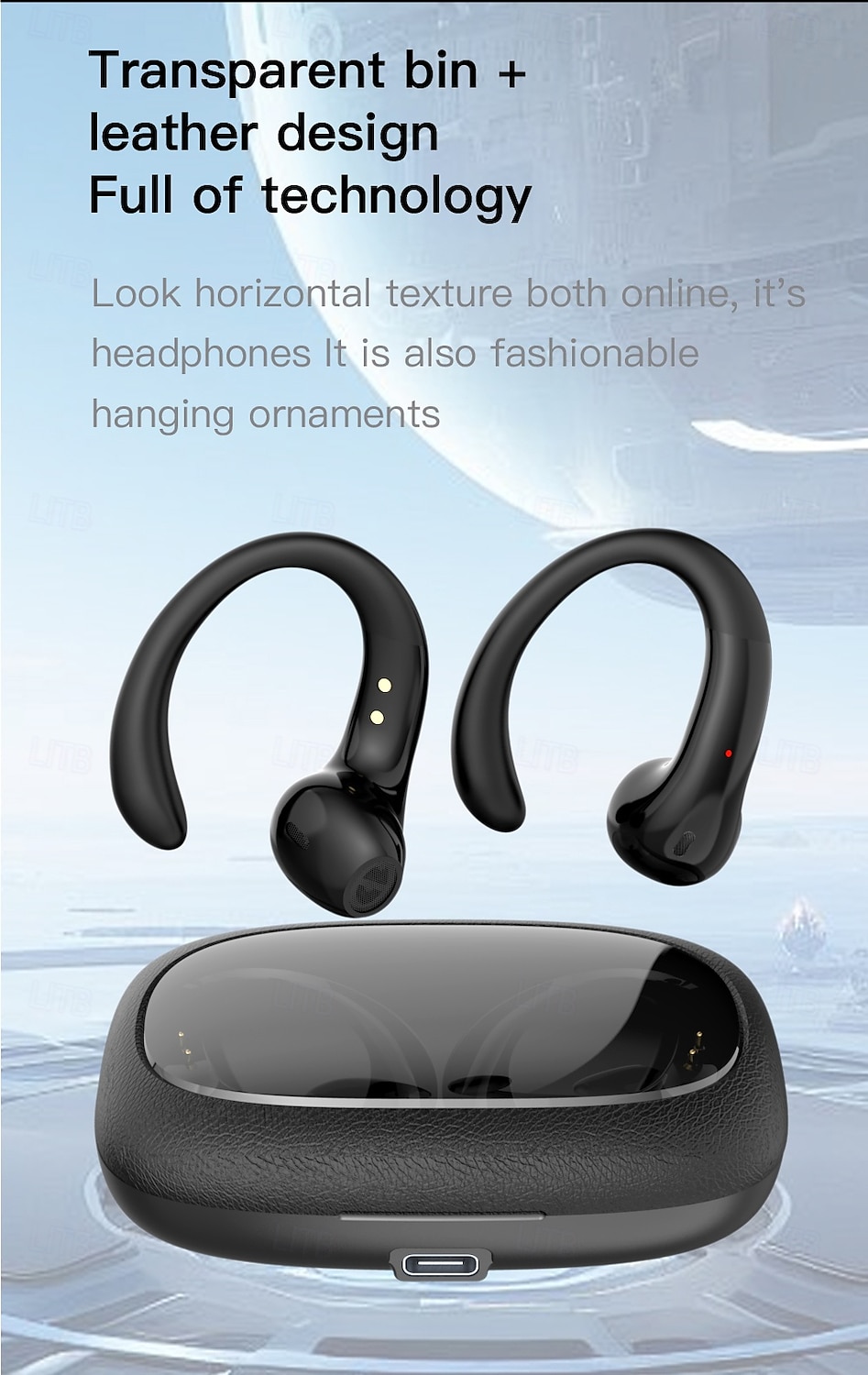 Wireless Earphones With Charging Box Charging Display Suitable For Smartphones Stereo Earphones With Microphone Long-lasting Battery Life 2025 - $19.99 –P3