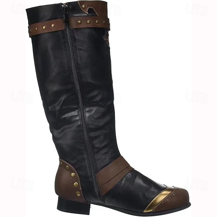 Retro Vintage Medieval Renaissance Shoes Pirate Knight Ritter Viking Men's Celtic Pirate Halloween Carnival Masquerade Event / Party Masquerade Adults' Shoes 2025 - $65.99 –P4