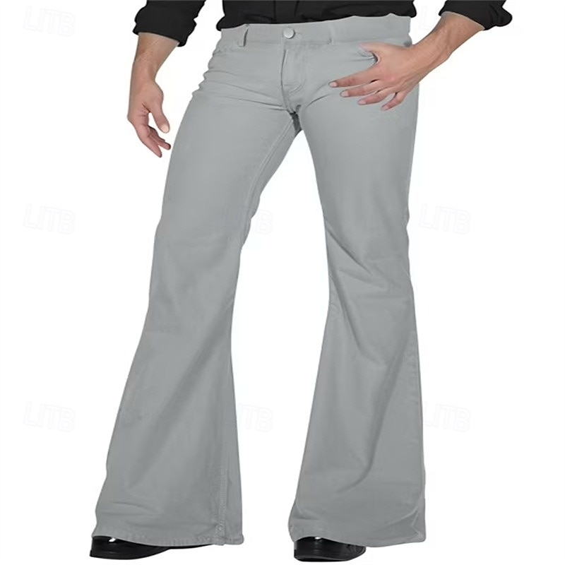 Retro Vintage 1970er Lange Länge Hose Schlaghosen Hippie Einfarbig Herren Maskerade Alltagskleidung Pride Parade Pride-Monat Erwachsene Hose Frühling & Sommer 2025 - $28.99 –P16