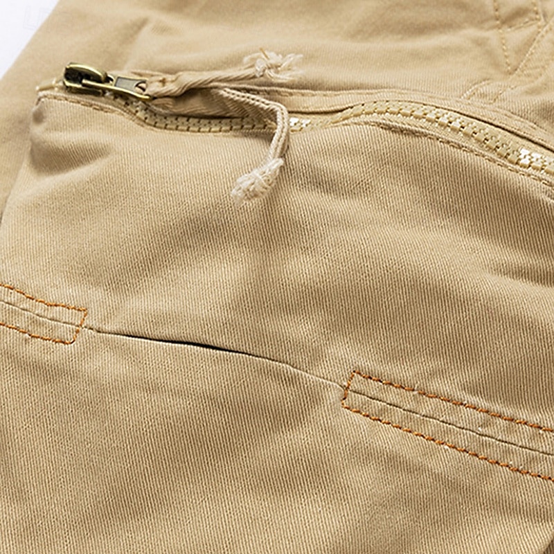 Per uomo Pantaloncini cargo Shorts Pantaloncini Estivi Bottoni Tasca con cerniera Tasche Multiple Semplice Comodità Indossabile Lunghezza al ginocchio All'aperto Sport Quotidiano Moda Casual Nero Blu del 2025 a $31.99 –P11