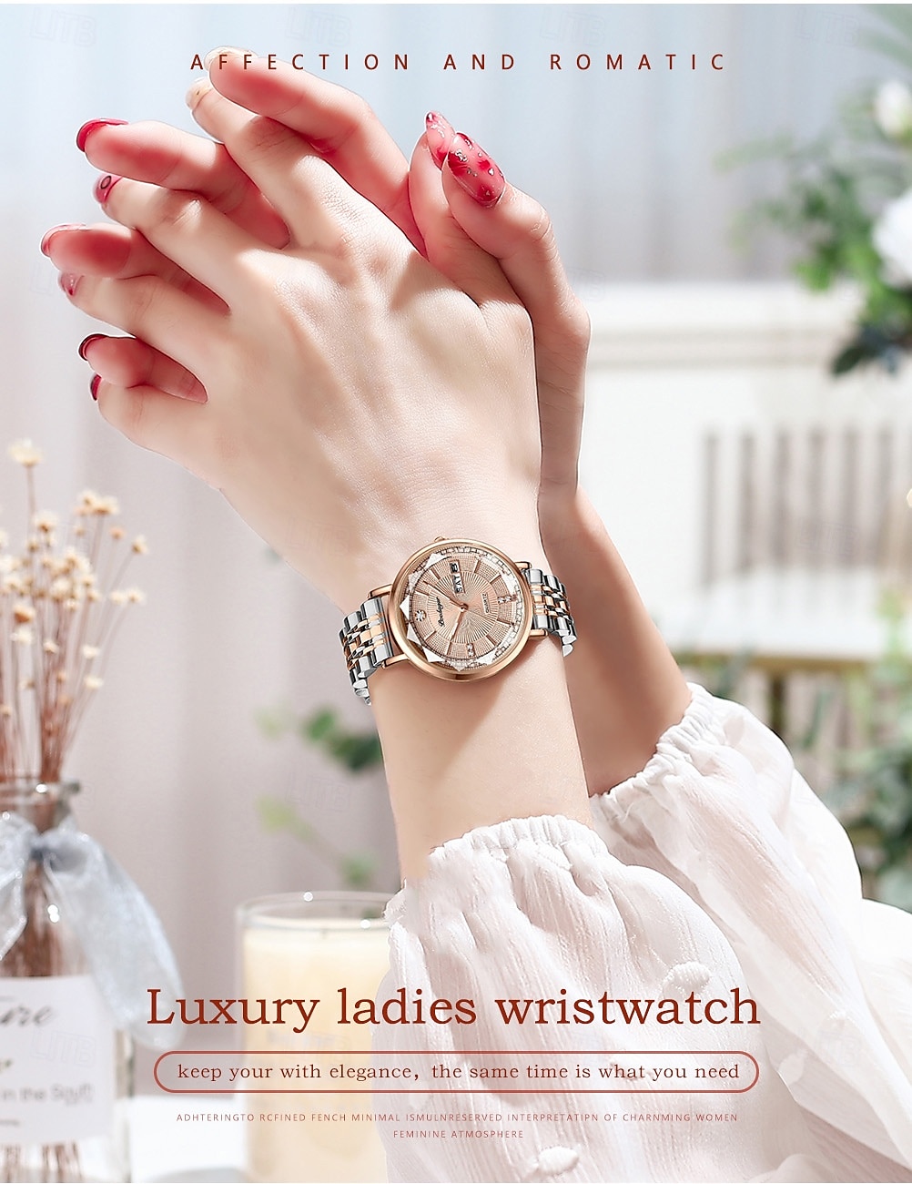 Women Quartz Watch Wrist Watch Retro Vintage Rhinestone Wristwatch Luminous Calendar Date Week Waterproof Stainless Steel Watch 2025 - $36.99 –P1